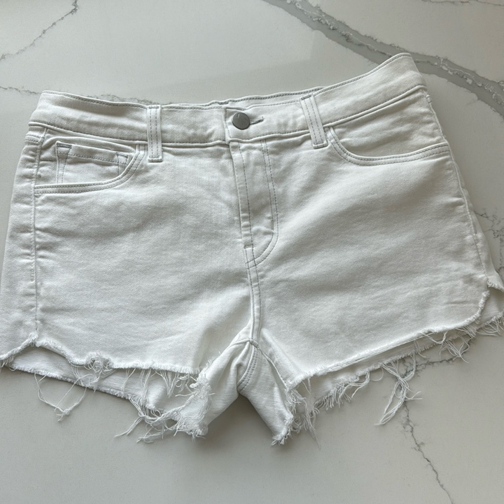 J Brand  white shorts.